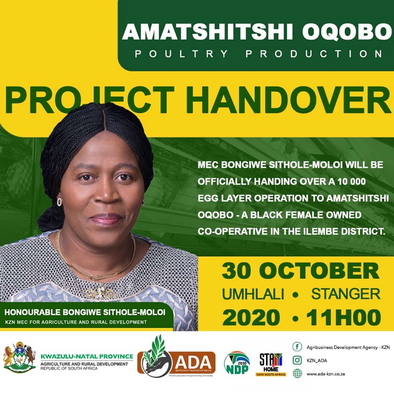 Amatshitshi Oqobo Project handover