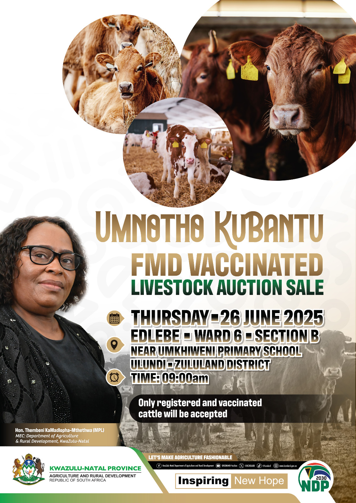 FMD Vaccinated Livestock Auction form 