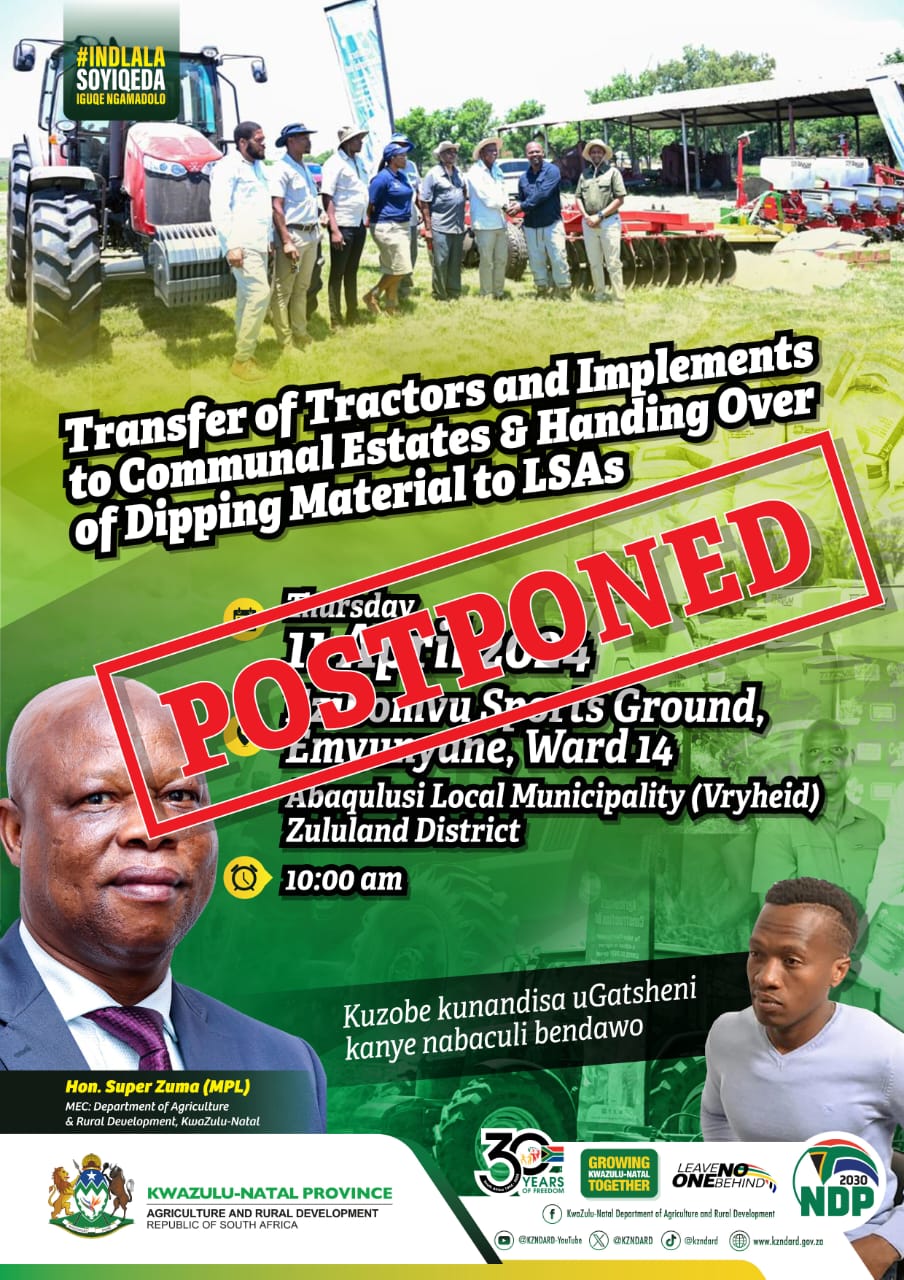 Transfer of tractors postponed