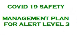 Covid 19 Safety Management Plan for Alert Level 3 thumbnail