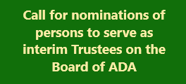 Call for nominations ADA