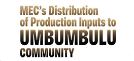 MECs distribution of production inputs to Umbumbulu Community Internet