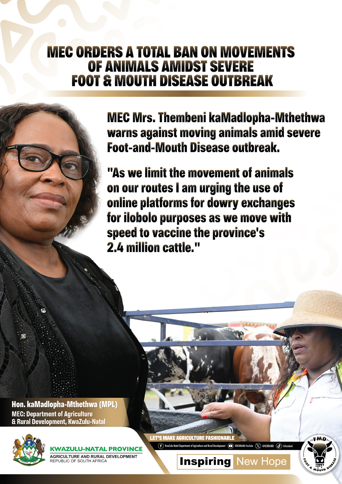 Total ban FMD movement